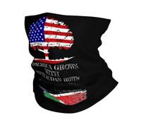 South Sudan Sudanese Flag And America Flag Men Women Snoods Multifunctional Neck Warmer Soft Snood For Winter Walking Cold Weather Outdoor