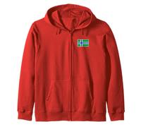SOUTH UIST FLAG SCOTLAND OUTER HEBRIDES Zip Hoodie