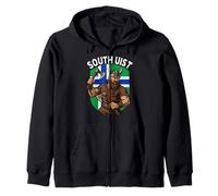 South Uist Viking Norse Roots Scottish Isles Design Zip Hoodie