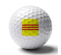 South Vietnam Flag Custom Golf Ball Soft Practice Golf Balls Performance Distance And Speed for Indoor Outdoor