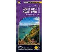 South West Coast Path 1: Minehead to St Ives (Trail Map)