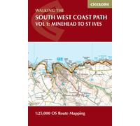 South West Coast Path Map Booklet - Vol 1: Minehead to St Ives : 1:25,000 OS Route Mapping