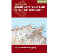 South West Coast Path Map Booklet - Vol 2: St Ives to Plymouth : 1:25,000 OS Route Mapping