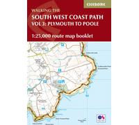 South West Coast Path Map Booklet - Vol 3: Plymouth to Poole : 1:25,000 OS Route Mapping