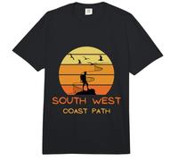 South West Coast Path SWC Cornwall Salt Trail Hiking Trekking Comfort Colors Adult Heavyweight T-Shirt