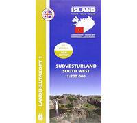 South West Iceland Map 1: 200 000: Regional map 1