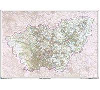 South Yorkshire County Map-Paper