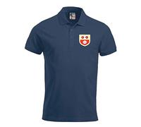 Southampton 1940s Retro Football Polo Embroidered Logo Navy Blue