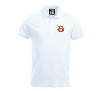 Southampton 1940s Retro Football Polo Embroidered Logo White