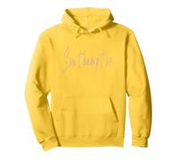 Southampton England Vintage elegant design Pullover Hoodie, Adult Unisex, Lemon Yellow, X-Large