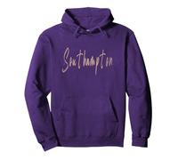 Southampton England Vintage elegant design Pullover Hoodie, Adult Unisex, Purple, Large