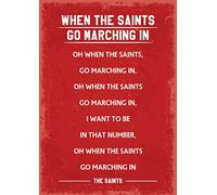Southampton FC fans song art print size A4