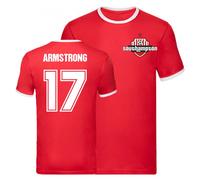 Southampton FC Men's Mens Stuart Armstrong Ringer Tee in Red | Size: Medium Southampton FC Red M