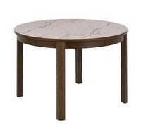 Southampton Round Extendable Dining Table in Cream Ceramic 120x75cm