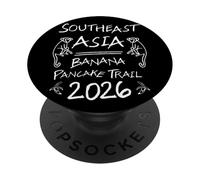 Southeast Asia Banana Pancake Trail 2026 Backpacker Gift PopSockets Adhesive PopGrip