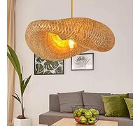 Southeast Asia Handmade Chandeliers, Wicker Hanging Ceiling Light,Rattan Cage Pendant Light for Home Living Room E26