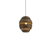 Southeast Asia Hollow Rattan Art Pendant Light Vintage Indonesian Music Restaurant Teahouse HangingLamp E27 Lamp Holder Hotel Corridor Chaners Suitable For The Tavern Front Desk Lighting (L)