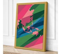 Southeast Asia Pop Art Canvas Wall Art Print 30x20 Inch