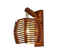 Southeast Asia Restaurant Wood Wall Lamp Sconce Illuminate Living Room Bedroom Bedside Staircase Corridor Aisle Classical Nostalgic Solid Wood Wall Light E27 Fixture