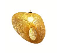 Southeast Asia Retro E27 Single Head Chaner Classic Art Design Irregular Shape Pendant Light Bar Villa Restaurant Decoration Hanging Lamp Single Light (Medium)