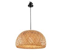 Southeast Asian semi-Circular Chandelier Hand-Woven Chandelier Diameter 28.5 cm Cord Length 1.2 m Base Ceiling Light Indoor Decoration,Luxury