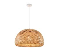 Southeast Asian semi-Circular Chandelier Hand-Woven Chandelier Diameter 28.5 cm Cord Length 1.2 m Base Ceiling Light Indoor Decoration,Luxury