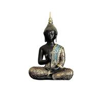 Southeast Asian Thai Buddha Resin Sculpture - Creative Home Decor Ornament for Porch, 14x9x20cm, Unique Spiritual Art Piece for Meditation and Relaxation