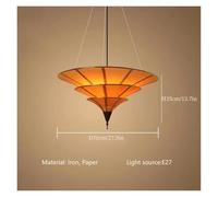 Southeast Asian Vintage Pendant Light - Modern Chandelier Lampshade for Home Staircase & Room Art Decoration Stylish Hanging Fixture