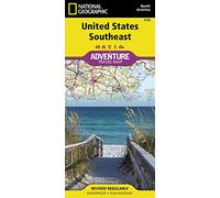 Southeast USA Adventure Map - National Geographic Travel Map | Waterproof Road & Outdoor Map of Georgia, South Carolina, Florida, Alabama, Tennessee & ... (National Geographic Adventure Travel Map)