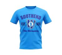 Southend Men's Mens Established Football T-Shirt Sky in Light Blue | Size: Medium Southend Light Blue M