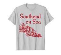 Southend-on-Sea - Retro vintage British beach seaside scene T-Shirt