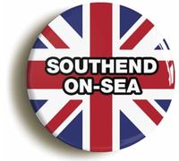Southend-On-Sea Union Jack Fridge Magnet (Circular 2inch / 50mm Diameter)
