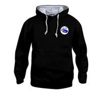 Southend Retro Football Hoodie Embroidered Logo Black