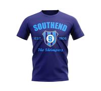 Southend Women's Personalised Established Football T-Shirt in Navy | Size: Large Southend Navy L