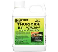 Southern Ag Thuricide BT Caterpillar Control, 16oz - Pint - Organic Bacillus Thuringiensis Spray for Worms, Caterpillars & Garden Pest Control - Safe for Vegetables, Fruits & Ornamentals