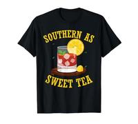 Southern As Sweet Tea Value Graphic T-Shirt, Men, Black, M