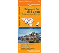 Southern Belgium and Ardennes - Michelin Regional Map 534: South, Ardenne (Michelin Regional Maps, 534)