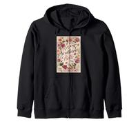 Southern Belle Floral Design Zip Hoodie