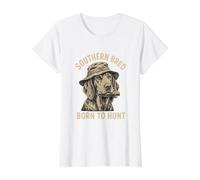 Southern Bred Born to Hunt Dog Lover Value Graphic T-Shirt