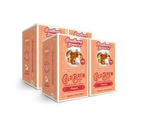 Southern Breeze Cold Brew Sweet Tea Peach Iced Tea with Black Tea and Zero Carbs Zero Sugar, 20 Individually Wrapped Tea Bags, Pack of 4