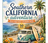 Southern California Adventure: Bold and Easy Coloring Book Inspired by Beaches, Deserts & Coastal Living.