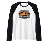 Southern California Skateboard Retro Streetwear Raglan Baseball Tee