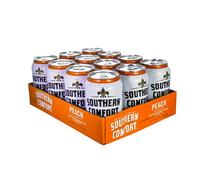 Southern Comfort Original and Peach Pre-mixed Drink Can, 33 cl (Case of 12) | Ready to Drink Spirit - ABV 4.6% | Liqueur with Whiskey