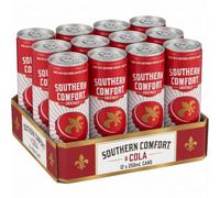 Southern Comfort Whiskey & Cola Cocktail Drink, 12x250ml Cans, 4.5% ABV
