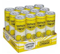 Southern Comfort Whiskey & Lemonade Cocktail Drink, 12x250ml Cans, 5% ABV