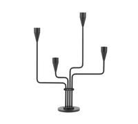 Southern Cross Candlestick H38 cm Black