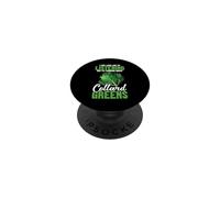 Southern Food collard greens Lover Thinking Collard Greens PopSockets Adhesive PopGrip
