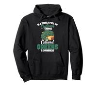 Southern Foodie Cornbread Lover Eat More Collard Greens Pullover Hoodie
