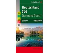 Southern Germany Road Map: Wegenkaart 1:500 000