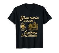 Southern Ghost Stories Victorian Haunted House Design T-Shirt